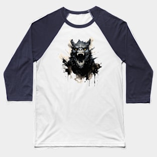 Godzilla Inkblot Baseball T-Shirt